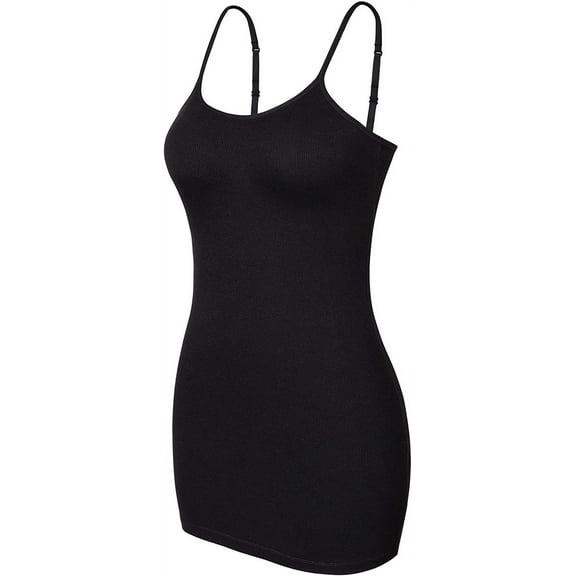 Charmo Women's Cotton Camisole Shelf Bra Spaghetti Straps Tank Top Yoga Top