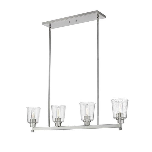 Z-Lite 464-4L-BN Bohin 4 Light 40" Wide Linear Chandelier - Nickel