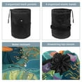 thumbnail image 3 of PhooArto Large Barrel Drawstring Makeup Bag, Fish Coral Starfish Sea Pattern Travel Cosmetic Bag Portable Make Up Organizer Bag, 3 of 6