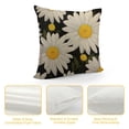 thumbnail image 4 of ONETECH  Throw Pillow Cover White Daisies Decorative Pillow Cases Home Decor Square Pillowcases, 4 of 5