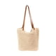 thumbnail image 4 of Bolso de hombro para mujer, estilo bohemio, tejido, elegante, tipo cartera, bolso tote tejido Beige 30cmx34cm, 4 of 9