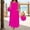 Hot Pink, variant on Women's Plus Size Metal Ring Strap Maxi Overall Dress with Pockets Casual Loose Sleeveless Jumper Dress for Daily Beach Vacation XL