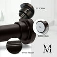 thumbnail image 4 of Meriville 1-inch Diameter Metal Tension Rod, Adjustable 30-52, Oil-Rubbed Bronze, 4 of 5