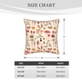 thumbnail image 4 of Kll Retro Autum Mushrooms Decorative Throw Pillow Covers Velvet Soft For Couch Sofa Bedroom Living Room Outdoor -16"X16", 4 of 8
