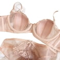thumbnail image 3 of Ropa interior de encaje ultrafina sexy francesa, pecho grande, pequeño, transpirable, soporte suave, media copa, sujetador sexy con orejas de conejo, 3 of 4