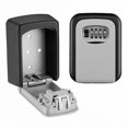 thumbnail image 3 of Caja de seguridad con código de bloqueo para llaves de pared de alta seguridad para exteriores de 4 dígitos, almacenamiento C LMW, 3 of 4