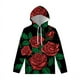 thumbnail image 2 of Sudadera con capucha con estampado 3D de flores de rosas coloridas para hombre y mujer, jersey con estampado floral de Harajuku, ropa de calle para primavera y otoño, 2 of 5