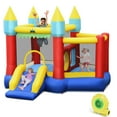 thumbnail image 1 of Gymax Inflatable Bounce House Slide Jumping Castle w/ Tunnels Ball Pit & 480W Blower, 1 of 10