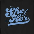 thumbnail image 3 of Instant Message - She Her - Men's Crew Neck Fleece Pullover, 3 of 6