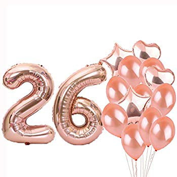 Sweet 26th Birthday Decorations Party Supplies,Rose Gold ...