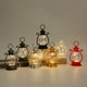 thumbnail image 2 of Lámpara de Aceite de Linterna de Navidad Vintage con Cadena de Luces LED, Plateada, 2 of 4