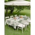 thumbnail image 4 of Outdoor Tablecloth with Umbrella Hole for Patio/Picnic/Party/Camping, Sage Green Coastal Summer Waterproof Table Cloth Rectangle Table Cover Washable, Coral Shell Starfish Vintage (60"x 84"), 4 of 9