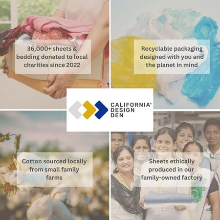 California Design Den Deep Fitted King Sheets, 1 Pc - Soft 100% Cotton Sateen, Durable All-Around Elastic - Pink Fitted Sheet