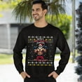 thumbnail image 3 of Christmas Sweatshirt, Santa's New Year's Resolution Hit The Gym Christmas Sweatshirt, Muscular Santa Ugly Holiday Jumper, Funny Fitness Gift for Weightlifters & Gym Lovers, 3 of 5