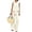White, variant on Comfy Sets for Women Clothing Crew Neck Tank Top and Wide Leg Pants Summer Loungewear 2 Piece Travel Outfits