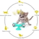 thumbnail image 3 of Juguete interactivo para gatos con forma de molino de viento, con plumas y bola de hierba gatera, con ventosa (amarillo), 3 of 5