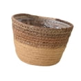 thumbnail image 2 of Bin de almacenamiento decorativo de cesta de planta tejida para balcón de interior de dormitorio al aire libre S, 2 of 8