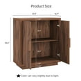 thumbnail image 5 of ONBRILL Sideboard Buffet Cabinet w/Storage, 32" Wooden Dining Bar Cabinet w/2 Doors & 2 shelves, 5 of 7