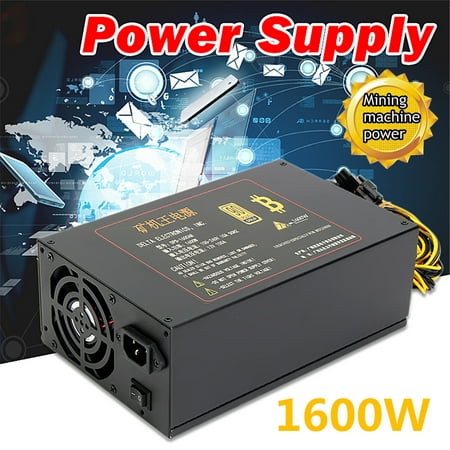 1600W Mining Power Supply For ETH Coin BTC S7 S9 PSU Ethereum 90 Gold