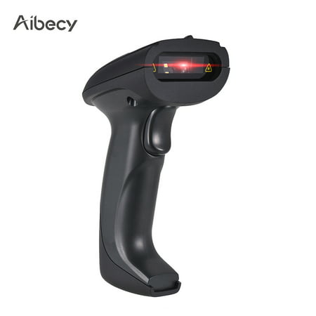 Aibecy USB Wired Barcode Scanner Handheld 2D 1D Bar Code Scanner Reader 3m Shock-Resistance Compatible for POS System for Mobile Payment Computer Screen