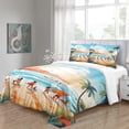 thumbnail image 4 of Ensemble de Literie Sunny Beach 3 Pcs Fête Passionnée Housse de Couette en Microfibre Imprimée à Fermeture Éclair, 4 of 5