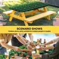 thumbnail image 6 of St. Patrick's Day Table Cloths for 3 Foot Rectangle Tables, Spring Shamrocks Farmhouse Green Checkered Patio Waterproof Elastic Fitted Tablecloths, Washable Rectangular Table Cover for Camping, 6 of 8