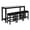 Black, variant on Pemberly Row Modern 4-Piece Faux Marble & Wood Bar Set in Black