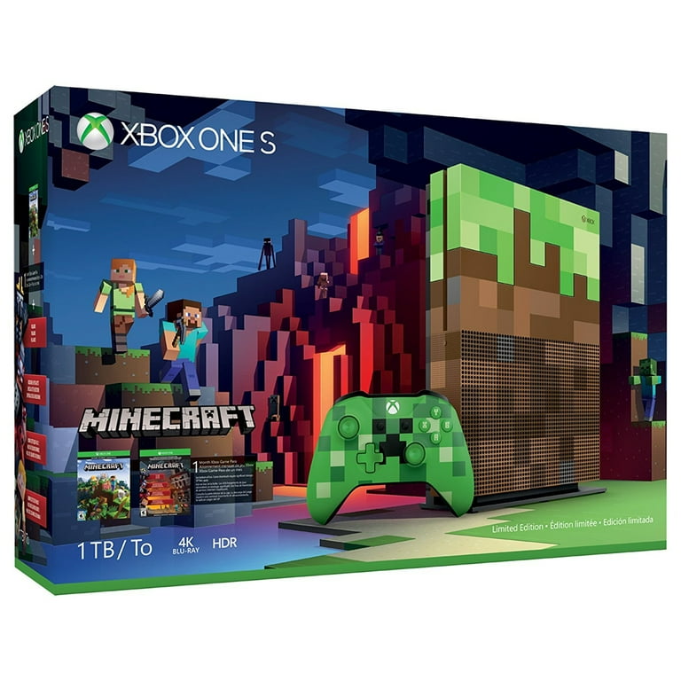 Restored Microsoft 23C-00001 Xbox One S Minecraft Limited