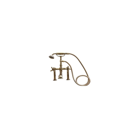 BarclayDeck Mount Tub Faucet w/ Cross