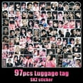 thumbnail image 2 of 97 PC Stray Kids Stickers Waterproof Vinyl Stickers Set for Scrapbooking Laptop Luggage Skateboard Guitar Phone Case Decoration Straykids Merch pink, 2 of 3