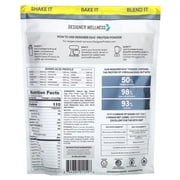Designer Wellness , Designer Egg, Natural Egg Yolk & White Protein Powder, 24g Protein, Keto and Paleo Friendly, Less Fat and Cholesterol, Vanilla, 12.4 oz