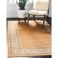 thumbnail image 1 of Unique Loom Tapis de Zone 3129531, 5 x 8 Pieds, Orange/Beige, 1 of 5