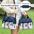 thumbnail image 5 of HUIACONG Lunch Bag with Baseball Drip Pattern, Aluminum Film Insulated Lunch Tote for School and Daily Use for Men and Students, 5 of 10