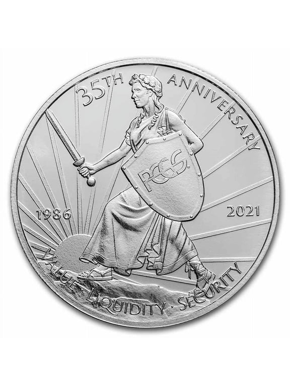 Collectible 2021 Niue 1 oz Silver PCGS 35th Anniversary Coin BU