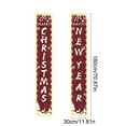 thumbnail image 3 of Uutvery Christmas Couplet Door Curtain with Lights, 12x71 Inch Lighting Style Decoration with Traditional Design,Xmas Door Cover Decoration for Holiday Party Decor, 3 of 6