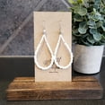 thumbnail image 2 of Shirley White Teardrop Earrings, 2 of 2