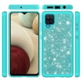 thumbnail image 2 of Kaleidio Case For Samsung Galaxy A12 5G [Glitter Impact] 2-Piece Armor [Shockproof] Dual Layer Protector Cover [Teal/Teal], 2 of 3