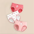 thumbnail image 2 of Toddler Kids Children Baby Girls Underwear Cartoon Letter Print Cotton Briefs Underwear 3PCS Size 6-8T, 2 of 5