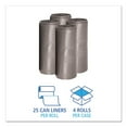 thumbnail image 3 of Boardwalk Low-Density Waste Can Liners 33 gal 1.1 mil 33" x 39" Gray 100/Carton (BWK3339SEH), 3 of 4