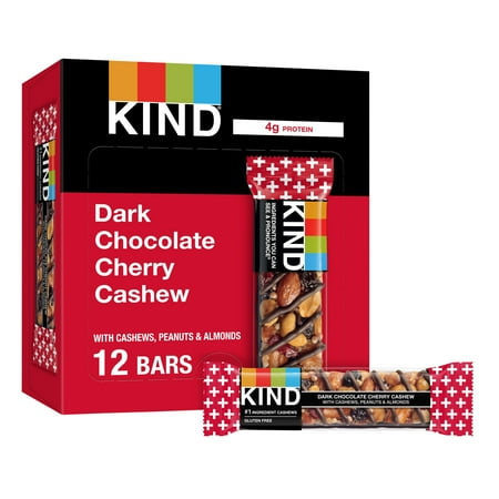 UPC 602652171505 product image for KIND Gluten Free Dark Chocolate Cherry Cashew Snack Bars  1.4 oz  12 Count Box | upcitemdb.com