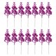 thumbnail image 1 of Wosthever 14 piezas de decoración de flores de árbol de Navidad, guirnalda de boda artesanal, adorno de corona, accesorio multiusos, fiesta de oficina Kits de decoración para fiestas Púrpura claro Wosthever HA068358-07, 1 of 6