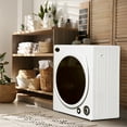thumbnail image 2 of HOMCOM 1350W Laundry Clothes Dryer, Portable Tumble Dryer, White, 2 of 10