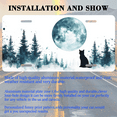 thumbnail image 3 of 1 Pcs 2D Flat License Plate Covers & Frames, Silhouette of a Cat For Decorative Front, Waterproof For Decoration Aluminum License Plate Covers & Frames Cover For Men Women, 12" X 6", 3 of 7