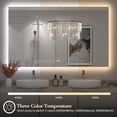 thumbnail image 4 of 36x28 LED Bathroom Mirror, 24V Ultra Bright Backlit Vanity Mirror, Anti-Fog & Shatterproof Tempered Glass, CRI 95+, 4 of 13