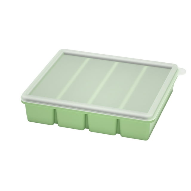 Ice Cube Tray Large Ice Cubes Silicone Molds Large Size Food Grade Silicone Ice Tray Household with Lid Ice Storage Ice Making Box Refrigerator Freezes Ice Cubes Silicone Ice Cube Tray