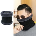 thumbnail image 3 of Unsiex Cycling Neck Wrap Thick Soft Plush Elastic Regular Fit Warm Windproof Cold Resistant Color Matching Outdoor Skiing Skating, 3 of 10