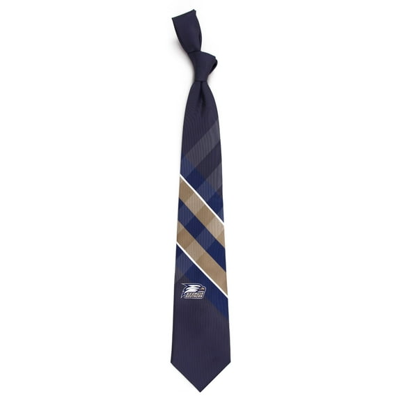 Men's Navy Georgia Southern Eagles Woven Poly Grid Tie