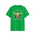 thumbnail image 4 of Star Wars, Men's & Big Men's St. Patrick's Day Graphic Tee, Grogu Luck, Sizes S-3XL, 4 of 5