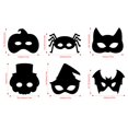 thumbnail image 3 of 3uds. Máscara para rascar DIY, 24 Uds., sabor a fiesta, máscara de cosplay para fiesta de Halloween (estilo remolque), 3 of 4