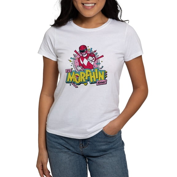CafePress - Power Rangers Morphin Time Women's Value T Shirt - Women's Classic T-Shirt